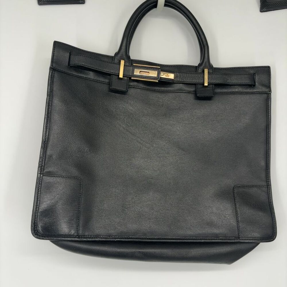 Gucci Textured Leather Satchel Tote Bag